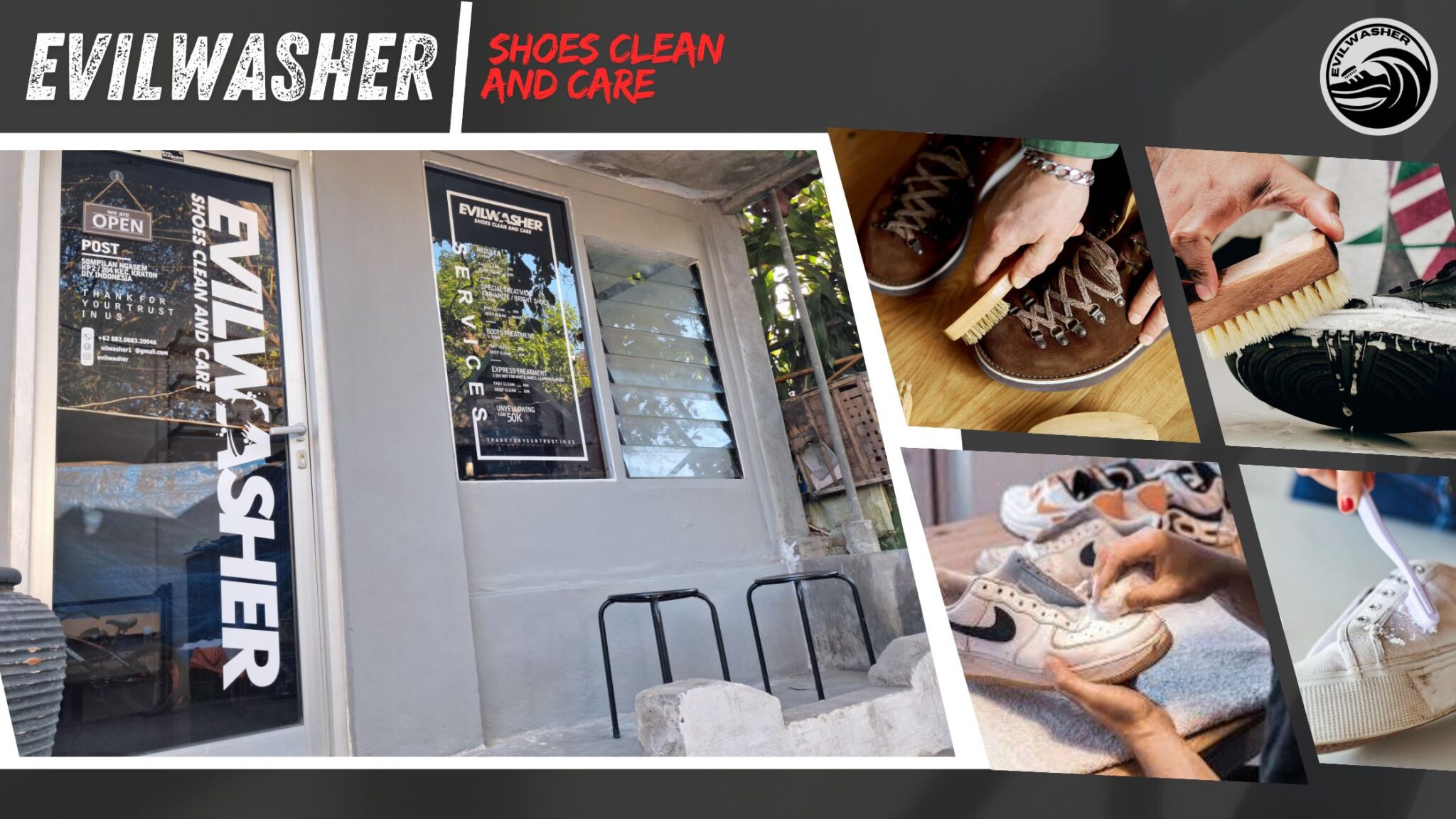 Laundry Sepatu Evilwasher – Layanan Profesional untuk Sepatu Bersih dan Terawat